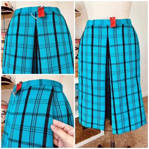 Vintage 60’s/70’s “Mad Men” Plaid Skirt & Jacket Suit - Picture 11 of 15